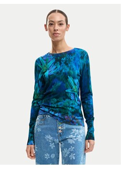 Desigual Sweter Suecia 26SWJF36 Niebieski Regular Fit ze sklepu MODIVO w kategorii Swetry damskie - zdjęcie 188903769