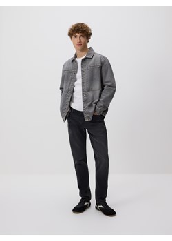 Reserved - Jeansy slim z efektem sprania - szary ze sklepu Reserved w kategorii Jeansy męskie - zdjęcie 188907658