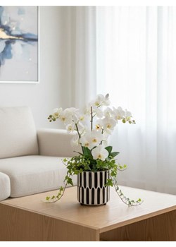 Sinsay - Doniczka ceramiczna w paski - czarny ze sklepu Sinsay w kategorii Doniczki i osłonki - zdjęcie 188908828