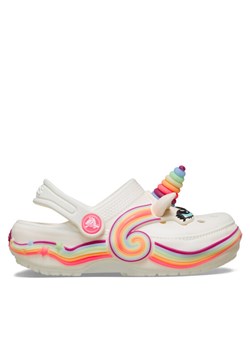 Klapki Crocs Toddler Crocs Iam Unicorn Lights Classic Clog 212508 Biały ze sklepu eobuwie.pl w kategorii Klapki dziecięce - zdjęcie 188908896