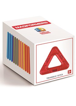 MAGFORMERS 12-częściowy zestaw magnetyczny "Triangle" - 3+ ze sklepu Limango Polska w kategorii Zabawki - zdjęcie 188909798