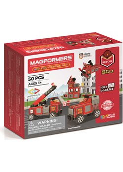 MAGFORMERS 50-częściowy zestaw magnetyczny "Amazing Rescue Set" - 3+ ze sklepu Limango Polska w kategorii Zabawki - zdjęcie 188909817
