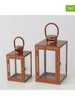 Boltze Lampiony (2 szt.) "Arana" w kolorze jasnobrązowym ze sklepu Limango Polska w kategorii Świeczniki - zdjęcie 188910037