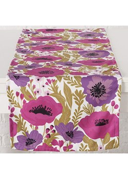 Boltze Bieżnik "Fantasy" w kolorze biało-różowo-fioletowym - 140 x 40 cm ze sklepu Limango Polska w kategorii Obrusy i bieżniki - zdjęcie 188910289