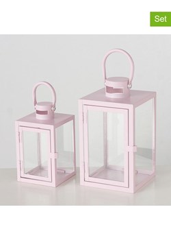Boltze Lampiony (2 szt.) "Arana" w kolorze jasnoróżowym ze sklepu Limango Polska w kategorii Świeczniki - zdjęcie 188910367