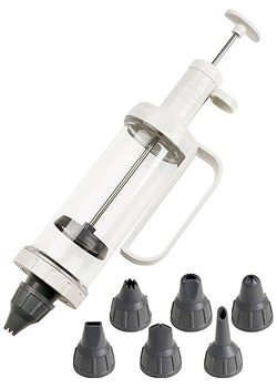 Dr. Oetker Strzykawka w kolorze biało-szarym do dekoracji - 200 ml ze sklepu Limango Polska w kategorii Akcesoria do pieczenia - zdjęcie 188911468