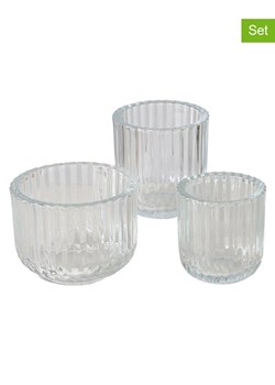 Boltze Świeczniki (3 szt.) "Sikel" w kolorze białym ze sklepu Limango Polska w kategorii Świeczniki - zdjęcie 188912558