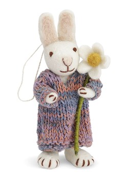 Gry &amp; Sif Figurka dekoracyjna w kolorze biało-niebiesko-jasnoróżowym - dł. 14 cm ze sklepu Limango Polska w kategorii Dekoracje - zdjęcie 188912898