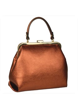 Damska torebka brąz miedź skóra naturalna bigiel retro ze sklepu melon.pl w kategorii Listonoszki - zdjęcie 188914226