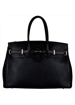 Torebka shopper skóra naturalna czarna genuie leather ze sklepu melon.pl w kategorii Torby Shopper bag - zdjęcie 188914428