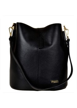 Borse in pelle torebka ze skóry naturalnej worek czarny ze sklepu melon.pl w kategorii Torebki worki - zdjęcie 188914459