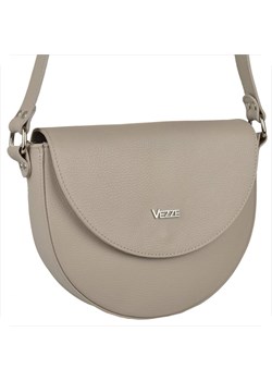 Włoska skórzana torebka damska listonoszka półokrągła beżowa ze sklepu melon.pl w kategorii Listonoszki - zdjęcie 188914498