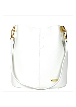 Borse in pelle torebka skórzana biała worek ze sklepu melon.pl w kategorii Torebki worki - zdjęcie 188914546