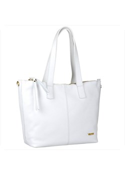 Vezze włoska torebka shopper skórzana biała ze sklepu melon.pl w kategorii Torby Shopper bag - zdjęcie 188914579