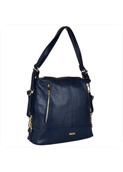 Borse in pelle torebko plecak granatowy skóra naturalna xl ze sklepu melon.pl w kategorii Plecaki - zdjęcie 188914618