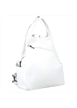 Borse in pelle torebko-plecak w kolorze białym l skóra naturalna ze sklepu melon.pl w kategorii Plecaki - zdjęcie 188914885