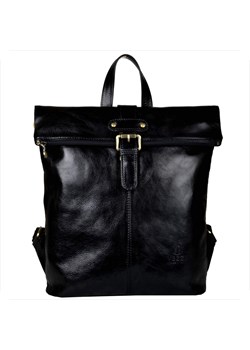 Włoski duży czarny plecak męski ze skóry naturalnej vezze ze sklepu melon.pl w kategorii Plecaki - zdjęcie 188915098