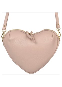 Borse in pelle torebka róż pudrowy listonoszka serduszko skóra ze sklepu melon.pl w kategorii Listonoszki - zdjęcie 188915129