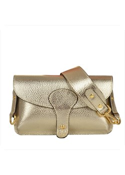 Vera pelle mała torebka złota listonoszka skóra nat metaliczna ze sklepu melon.pl w kategorii Listonoszki - zdjęcie 188915139