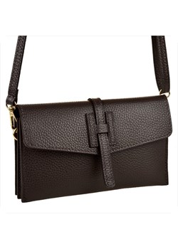 Vera pelle mała skórzana listonoszka brąz czekolada ze sklepu melon.pl w kategorii Listonoszki - zdjęcie 188915149