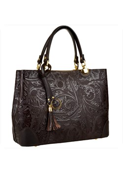 Skórzana torebka shopper kuferek l brąz czekolada ze sklepu melon.pl w kategorii Torby Shopper bag - zdjęcie 188915258