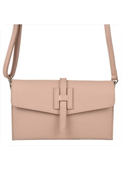 Vera pelle mała skórzana listonoszka róż pudrowy ze sklepu melon.pl w kategorii Listonoszki - zdjęcie 188915289