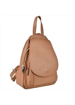 Plecak ze skóry naturalnej włoski brąz karmel borse in pelle ze sklepu melon.pl w kategorii Plecaki - zdjęcie 188915376