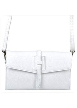 Vera pelle mała skórzana listonoszka biała ze sklepu melon.pl w kategorii Listonoszki - zdjęcie 188915408