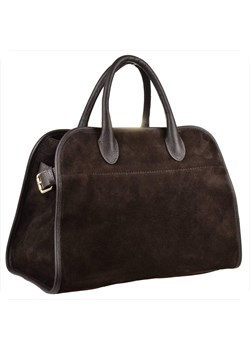 Maxi borse in pelle duża skórzana zamszowa i licowa torba brąz ze sklepu melon.pl w kategorii Torby Shopper bag - zdjęcie 188915588