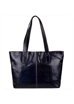 Torebka skórzana shopper xl granatowa  vezze ze sklepu melon.pl w kategorii Torby Shopper bag - zdjęcie 188915739