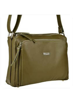 Modna skórzana torebka zieleń oliwka vezze w rozmiarze l ze sklepu melon.pl w kategorii Listonoszki - zdjęcie 188915809