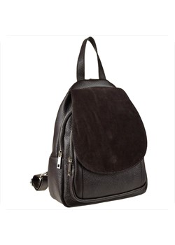 Plecak ze skóry naturalnej włoski brąz czekolada borse in pelle ze sklepu melon.pl w kategorii Plecaki - zdjęcie 188916096