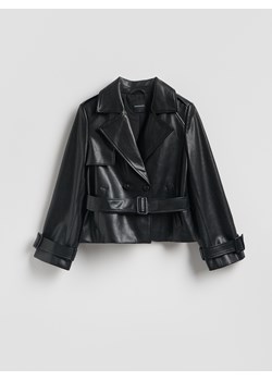 Reserved - Kurtka z imitacji skóry - czarny ze sklepu Reserved w kategorii Kurtki damskie - zdjęcie 188917278