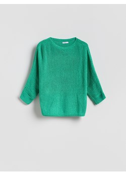 Reserved - Gładki sweter - jasnozielony ze sklepu Reserved w kategorii Swetry damskie - zdjęcie 188917386