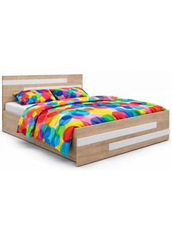 Łóżko z pojemnikiem na pościel dąb sonoma 140x200 cm G2-T38 ze sklepu Edinos.pl w kategorii Łóżka i materace - zdjęcie 188917969