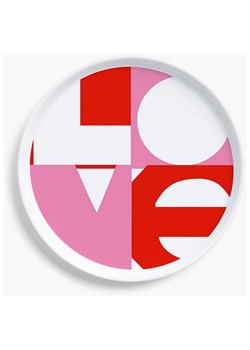 ppd Talerz śniadaniowy "Love" w kolorze czerwono-jasnoróżowym - Ø 15 cm ze sklepu Limango Polska w kategorii Naczynia - zdjęcie 188918428