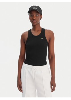 Lacoste Top TF5388 Czarny Slim Fit ze sklepu MODIVO w kategorii Bluzki damskie - zdjęcie 188918865