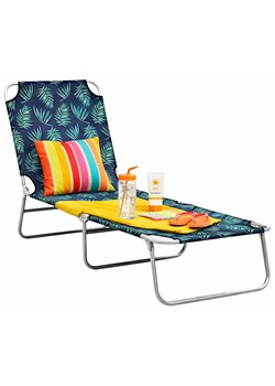 Składany leżak w liście L5-W70 ze sklepu Edinos.pl w kategorii Leżaki ogrodowe - zdjęcie 188920545