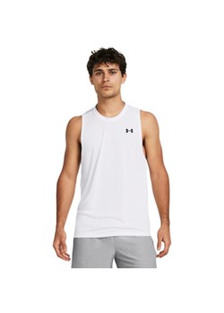 Męski top treningowy Under Armour UA Tech Tank - biały ze sklepu Sportstylestory.com w kategorii T-shirty męskie - zdjęcie 188921505