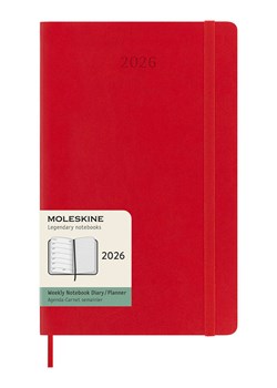 Moleskine Kalendarz tygodniowy "2026" w kolorze czerwonym - 13 x 21 cm ze sklepu Limango Polska w kategorii Akcesoria biurowe - zdjęcie 188922067