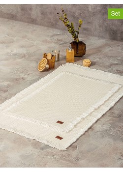 Colourful Cotton Dywaniki łazienkowe (2 szt.) w kolorze kremowym ze sklepu Limango Polska w kategorii Akcesoria łazienkowe - zdjęcie 188922118