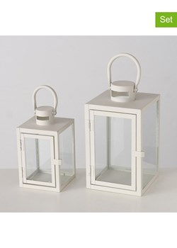 Boltze Lampiony (2 szt.) "Arana" w kolorze jasnoszarym ze sklepu Limango Polska w kategorii Świeczniki - zdjęcie 188922195