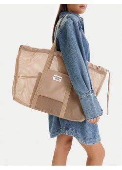 Guess Jeans Torebka WBEO-GUESS-M-003-09 Brązowy ze sklepu MODIVO w kategorii Torby Shopper bag - zdjęcie 188922308