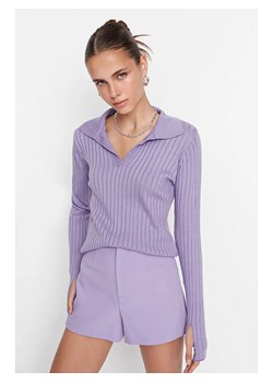 trendyol Sweter w kolorze lawendowym ze sklepu Limango Polska w kategorii Swetry damskie - zdjęcie 188923238