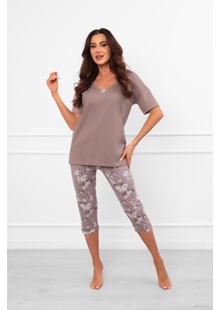 Piżama damska krótki rękaw, 3/4 spodnie Kimuri ze sklepu italianfashion w kategorii Piżamy damskie - zdjęcie 188925879