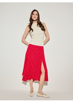Mohito - Spódnica midi w grochy - czerwony ze sklepu Mohito w kategorii Spódnice - zdjęcie 188928236
