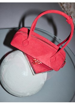 Mohito - Zamszowa torebka - czerwony ze sklepu Mohito w kategorii Torebki bagietki - zdjęcie 188928618