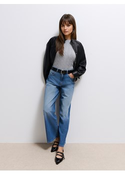 Mohito - Jeansy wide leg petite - niebieski ze sklepu Mohito w kategorii Jeansy damskie - zdjęcie 188928636