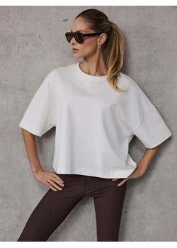 Mohito - T-shirt oversize - kremowy ze sklepu Mohito w kategorii Bluzki damskie - zdjęcie 188928755