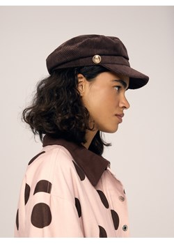 Reserved - Sztruksowy kaszkiet - brązowy ze sklepu Reserved w kategorii Kaszkiety damskie - zdjęcie 188929629